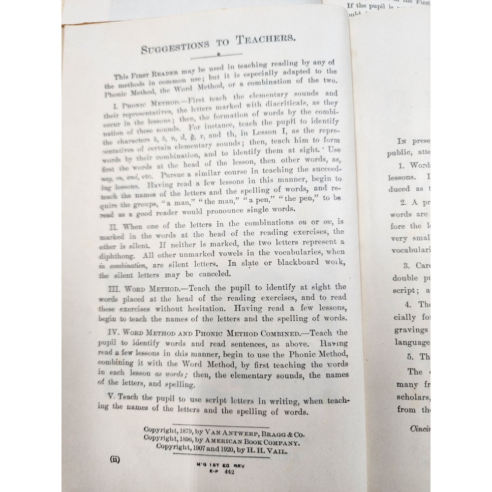 McGuffey's First and Second Eclectic Readers Revised Edition American Book Co - Picture 6 of 7